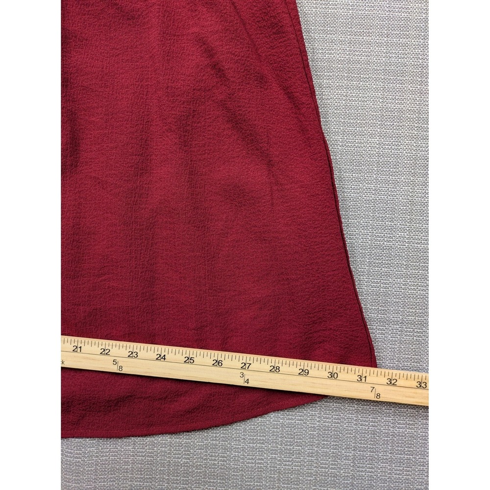 Altar'd State Dress Womens Large Red Square Neck Puff Sleeve Fit & Flare Mini - Picture 12 of 16